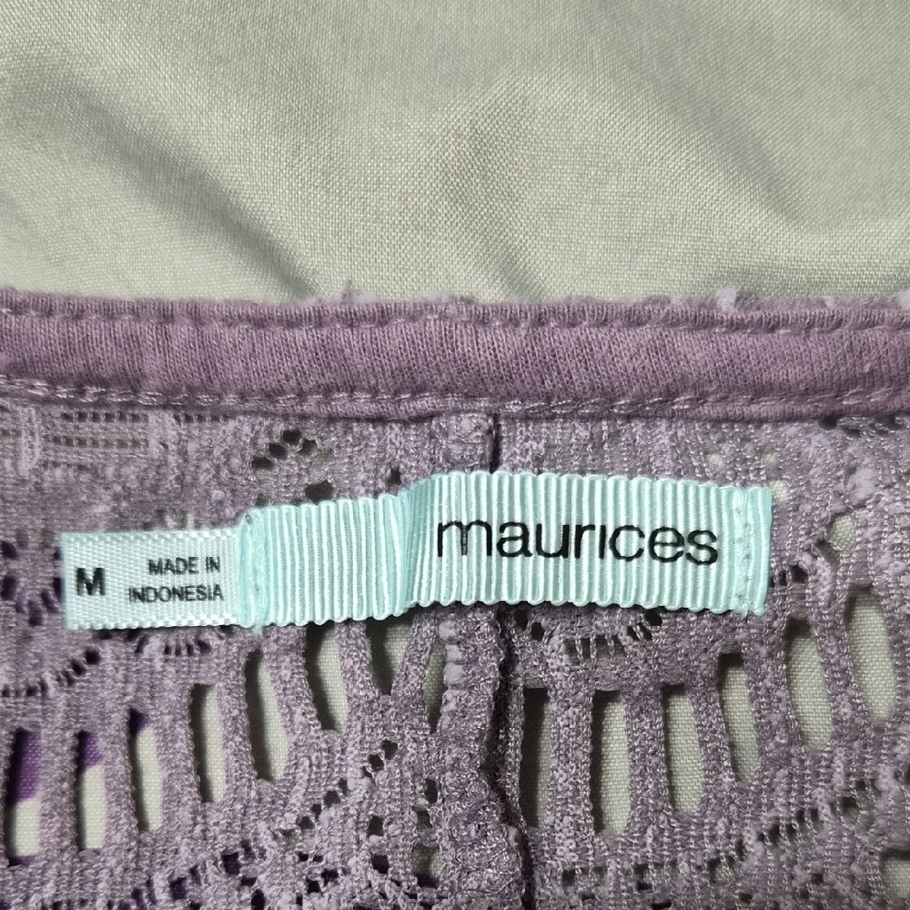 Maurices Lavender Lace Blouse - Picture 9 of 9